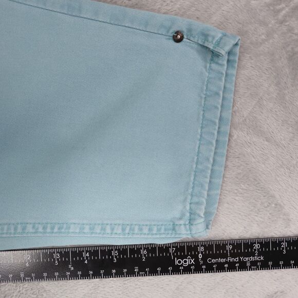 Riders Capri Womens 8P Petite Cropped Mid Rise Cotton Blue 131742H - Picture 6 of 8